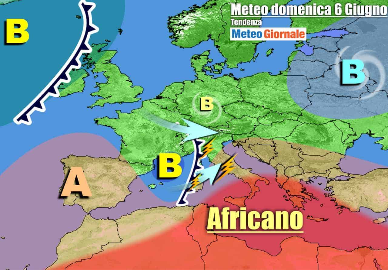 METEO 7 Giorni. Dal weekend TEMPORALI. Stop al Caldo, l’Estate frenerà