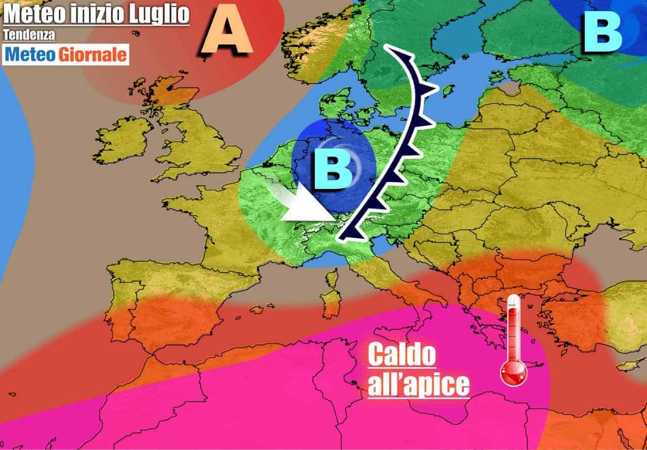 METEO ITALIA 7 Giorni. Dal CALDO AFRICANO al REFRIGERIO con TEMPORALI