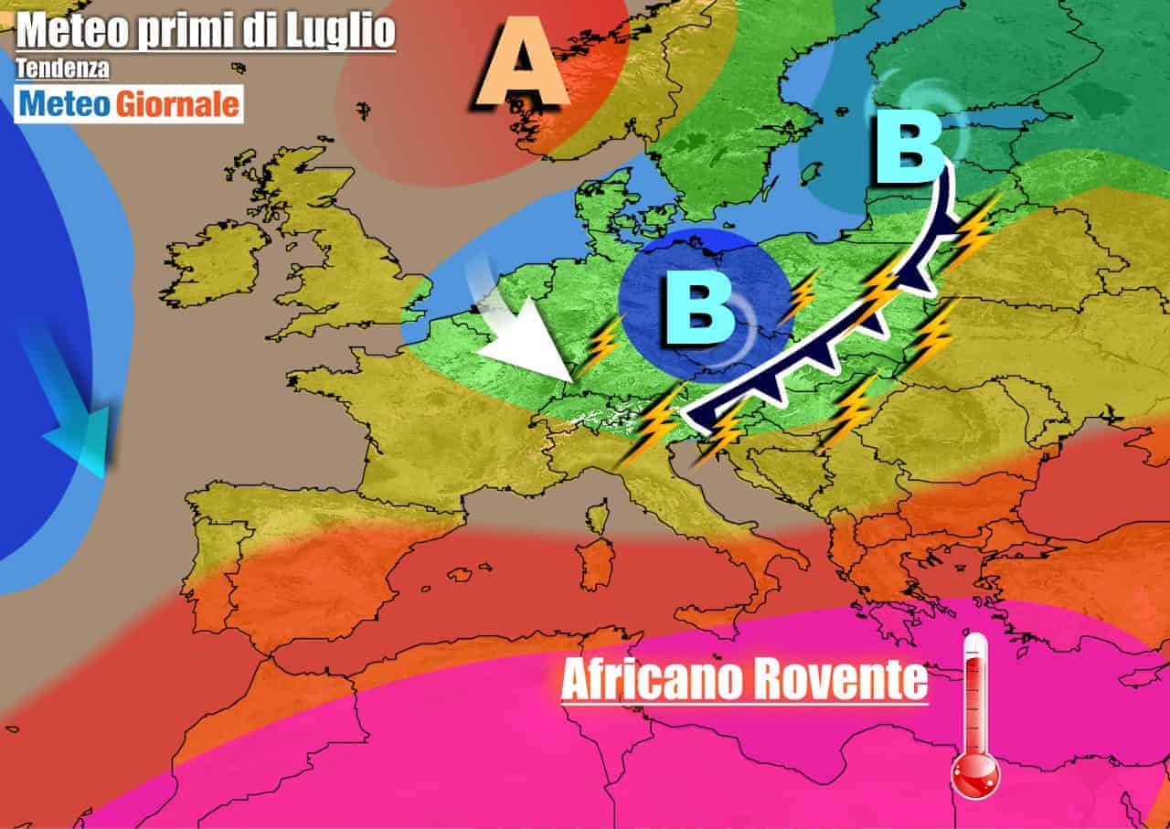 METEO ITALIA 7 Giorni. CALDO ai massimi, in arrivo più fresco e TEMPORALI