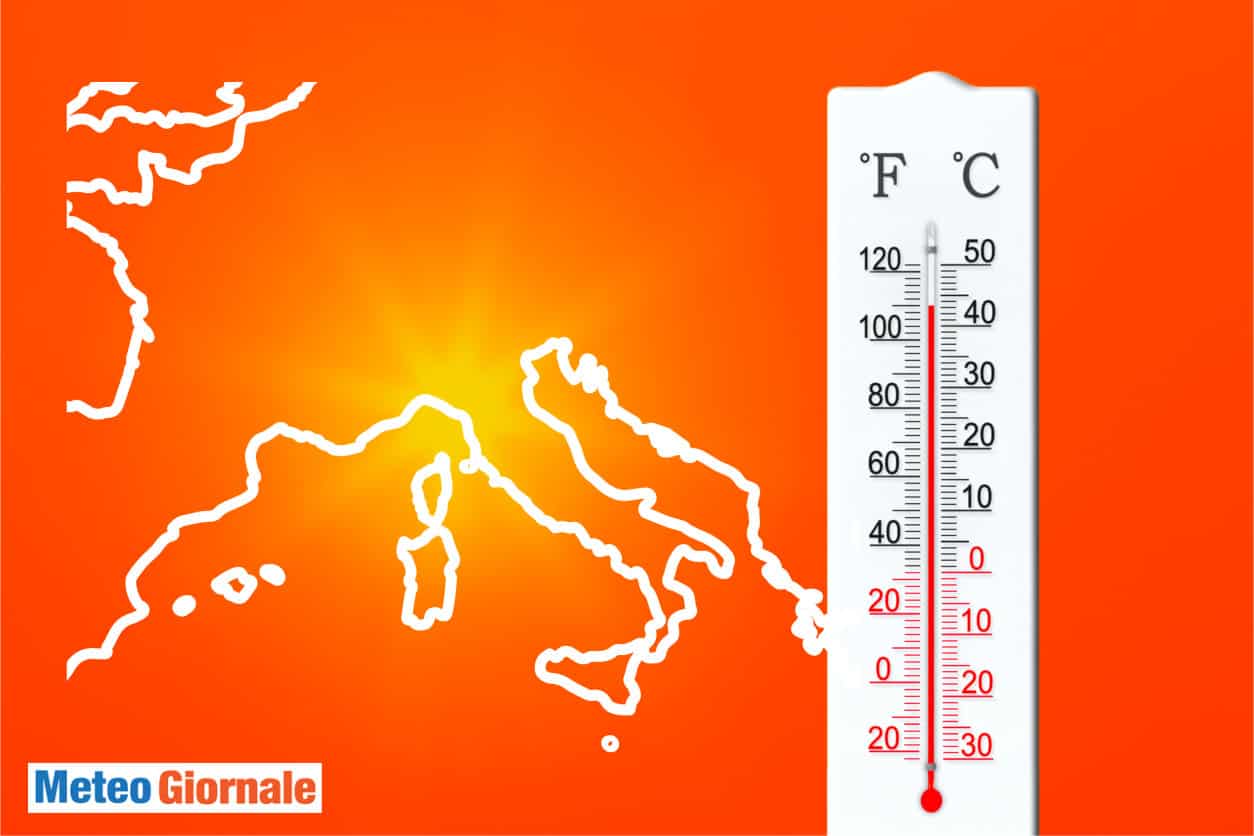 Ondata di calore meteo estremo.