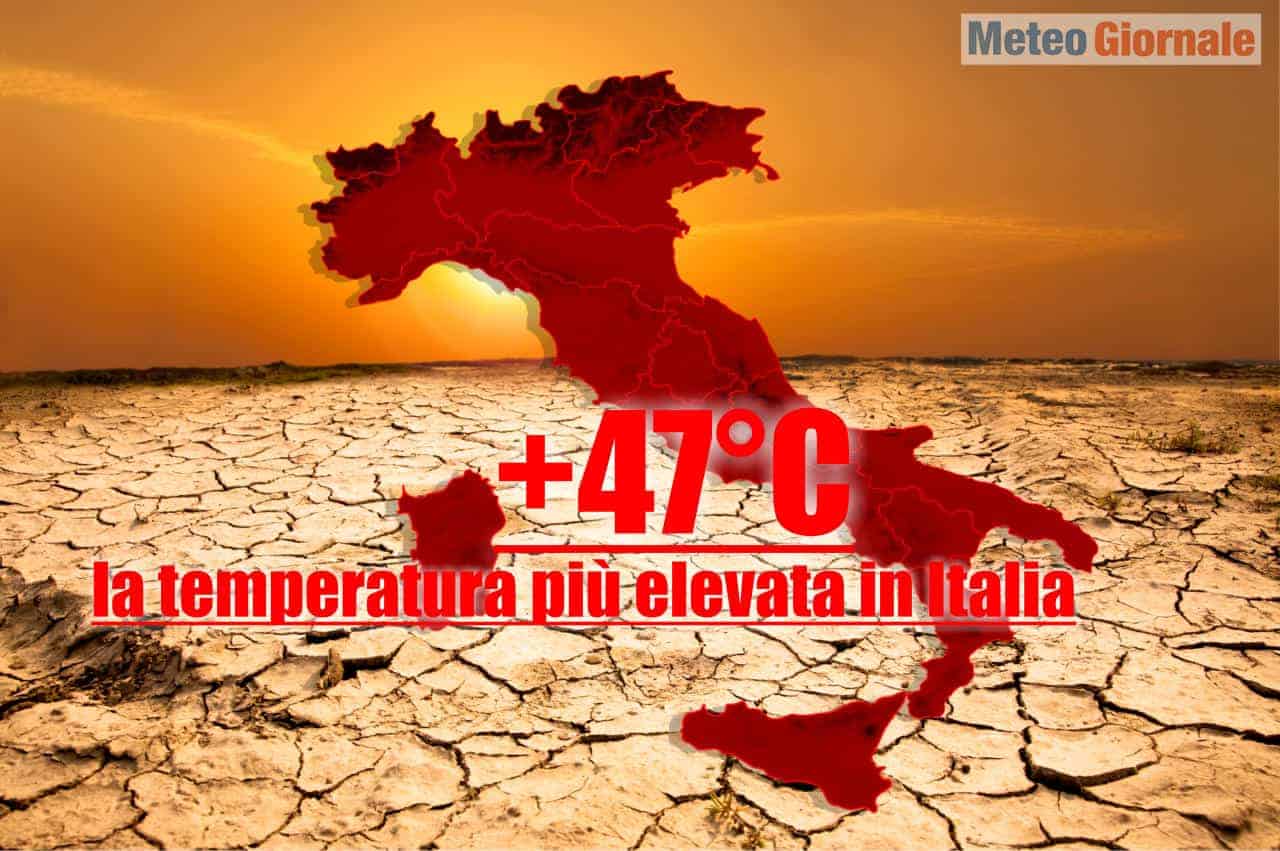 previsione meteo di ondata di calore oltre 45 gradi