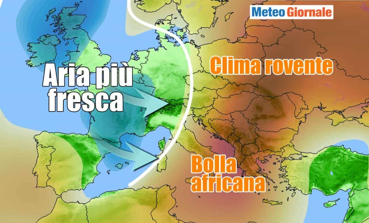 Inizia un weekend dalla calura un po' più vivibile