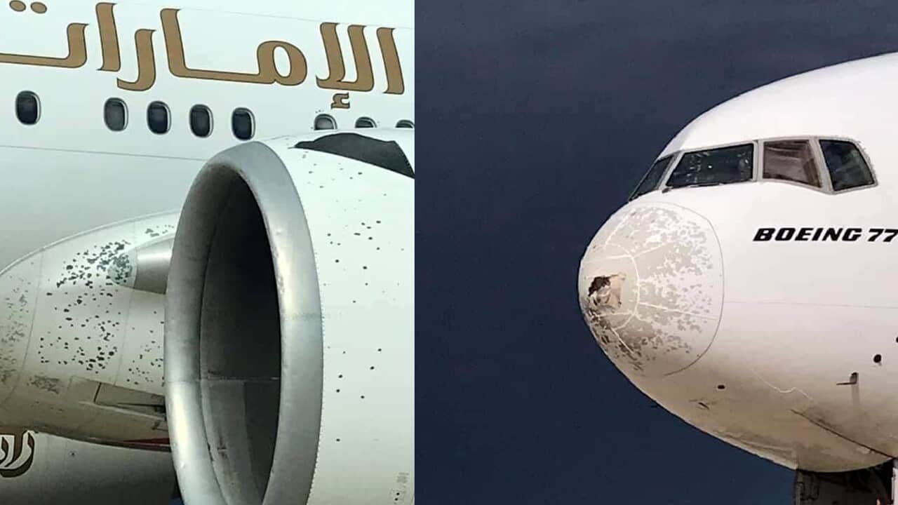 Malpensa, aereo seriamente danneggiato da una grandinata tra Lombardia e Piemonte