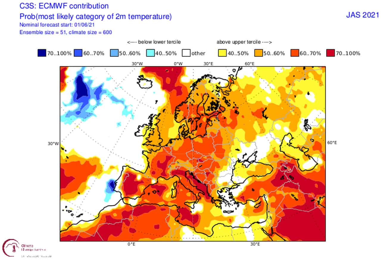 Caldo rovente per tutta l'estate è ipotesi da non sottovalutare