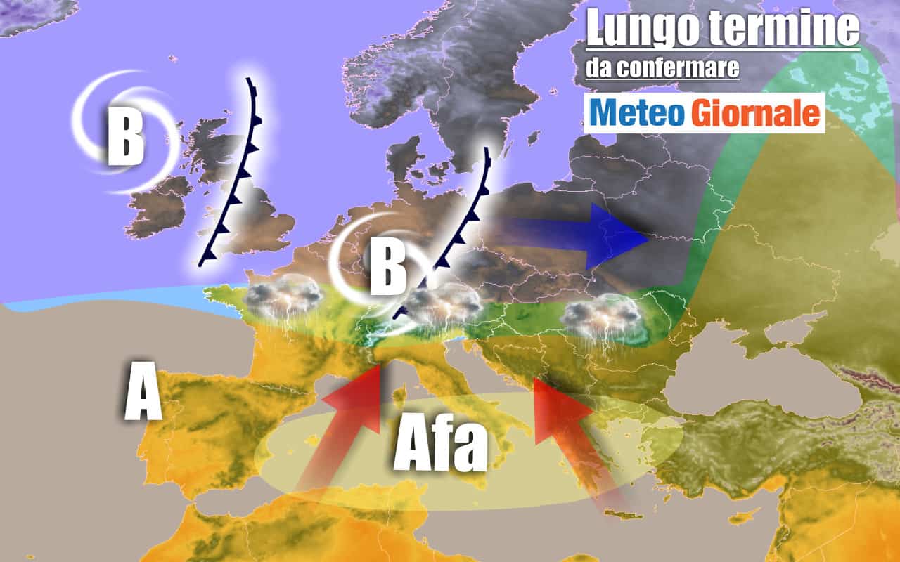 METEO Italia al 30 luglio: l’AFRICA ci riproverà