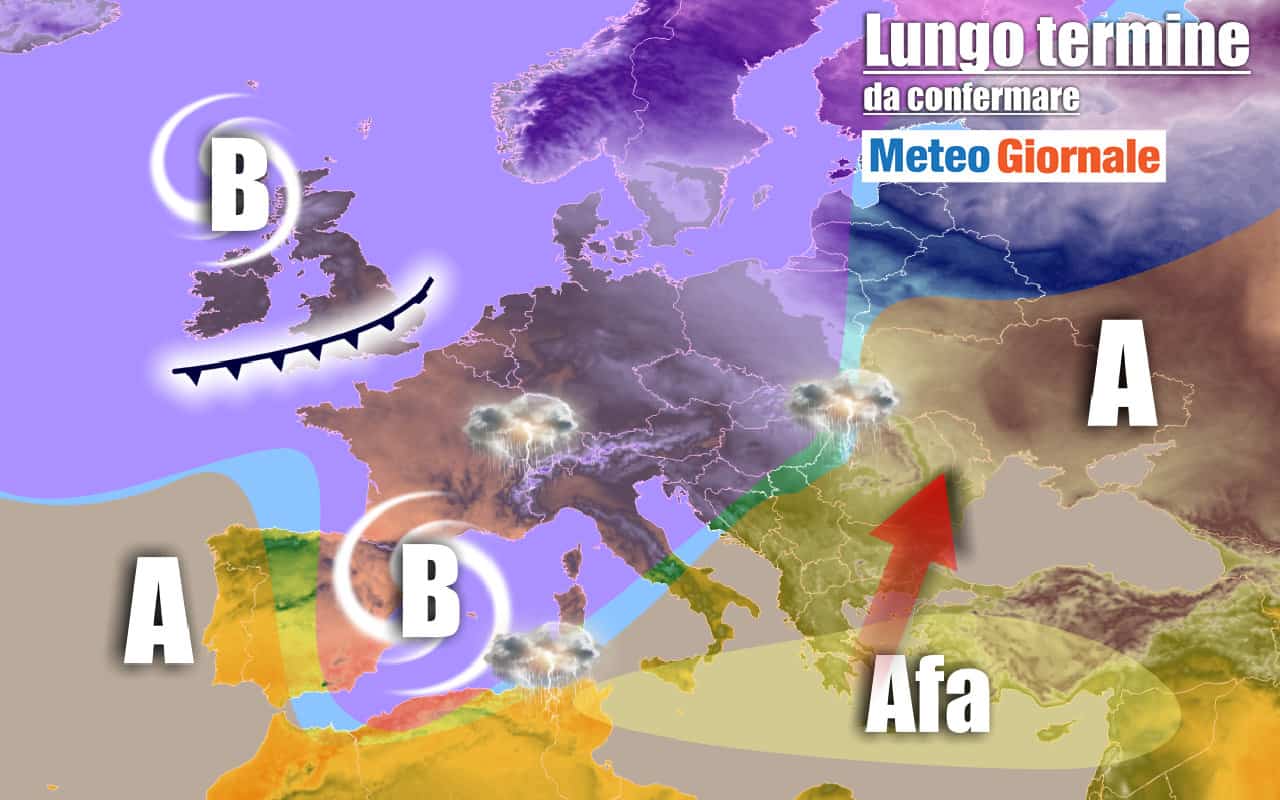 METEO Italia al 31 luglio: novità, altro PEGGIORAMENTO