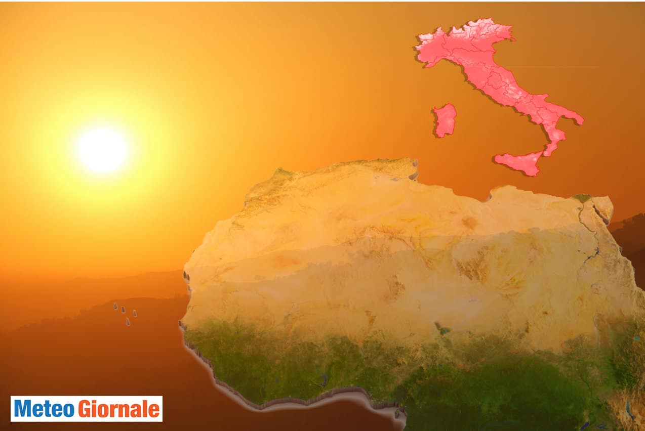 I cieli con il pulviscolo che arriva dal Sahara. Il deserto sembra più vicino.