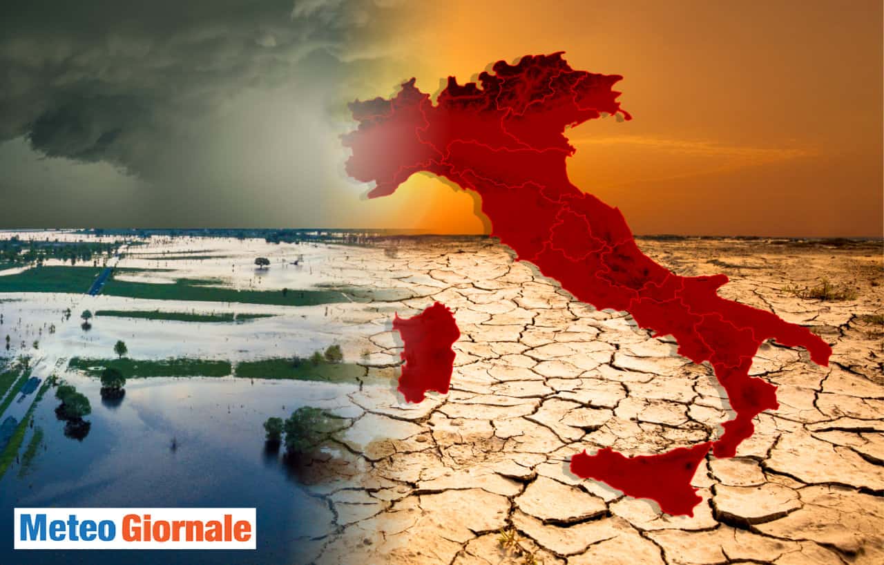 meteo con calo temperatura in onda calore