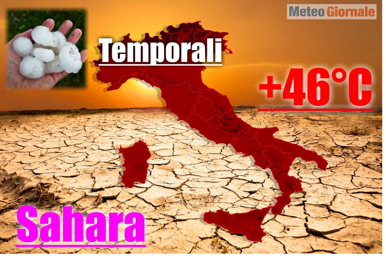 meteo con ondata di caldo estremo