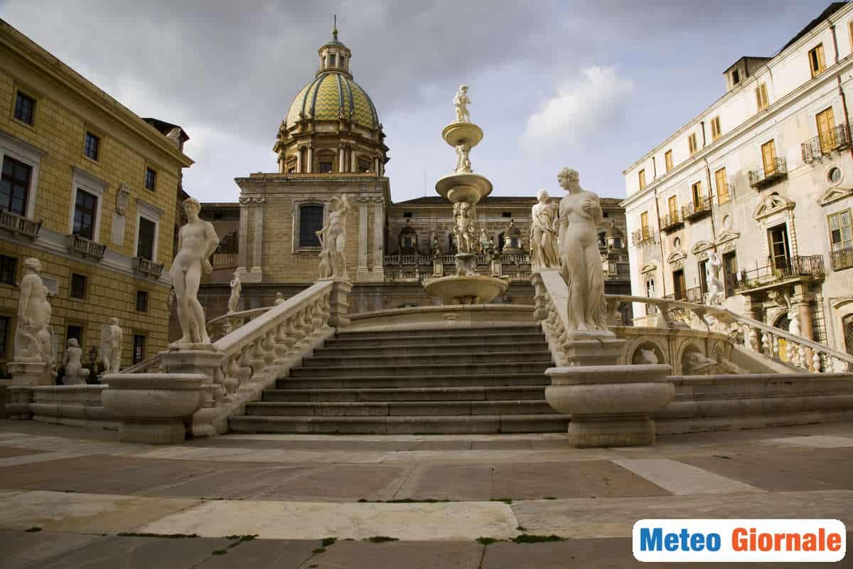 Meteo PALERMO: caldo estivo, verso il fine settimana temporali