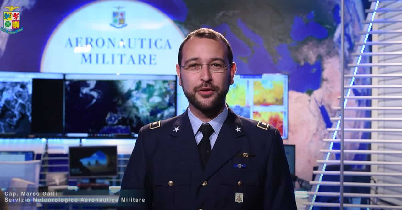 Meteo Aeronautica Militare valido sino a domenica 18 Luglio 2021