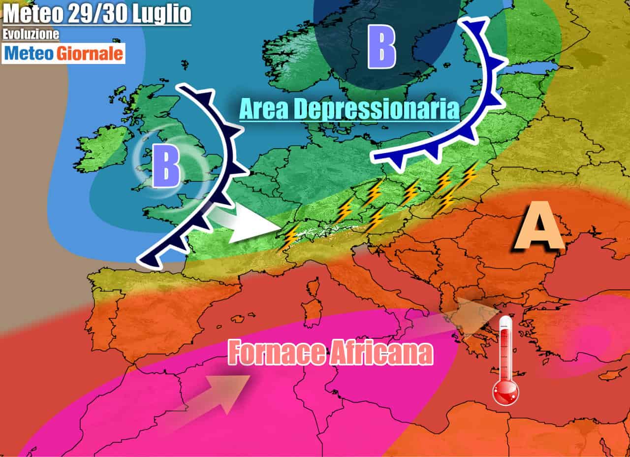 METEO 7 Giorni. Subito il CALDO AFRICANO più forte dell’Estate