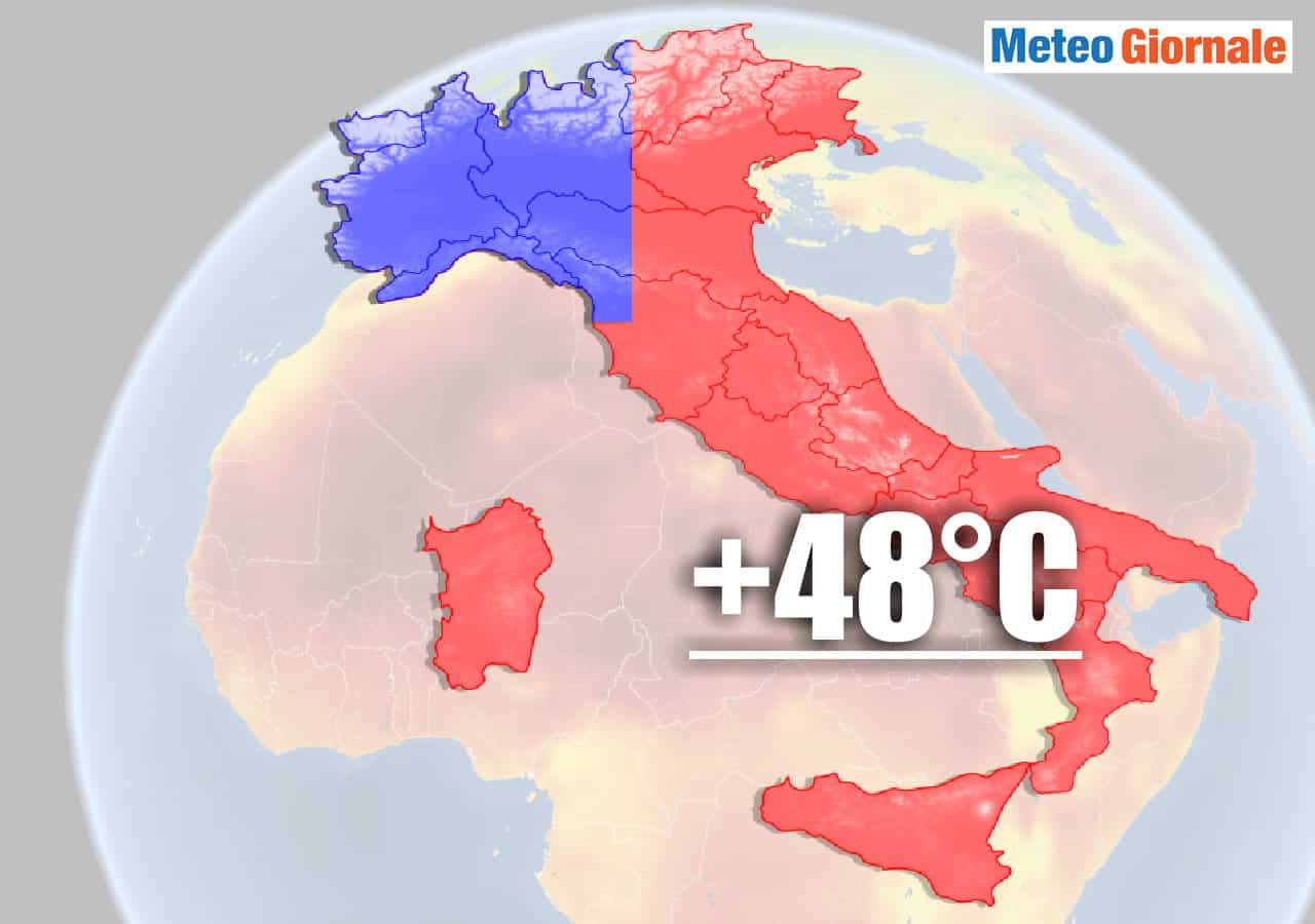 ondata di calore estrema in italia