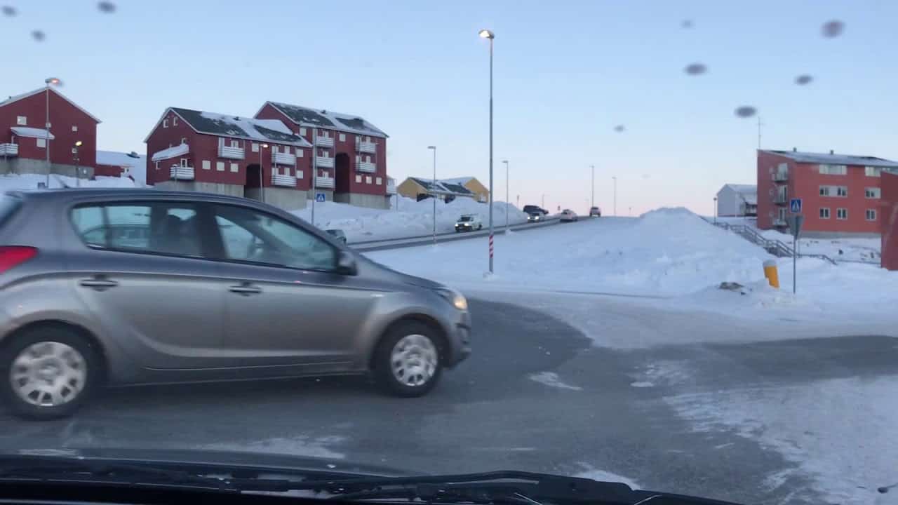 Video meteo: viaggio in auto in Groenlandia d’Inverno