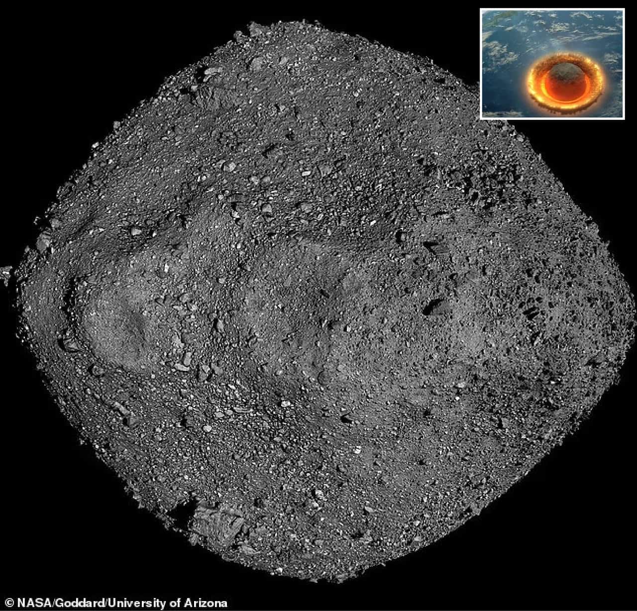 Ultime dalla NASA sull’Asteroide Bennu, sono maggiori il rischio di impatto sulla Terra