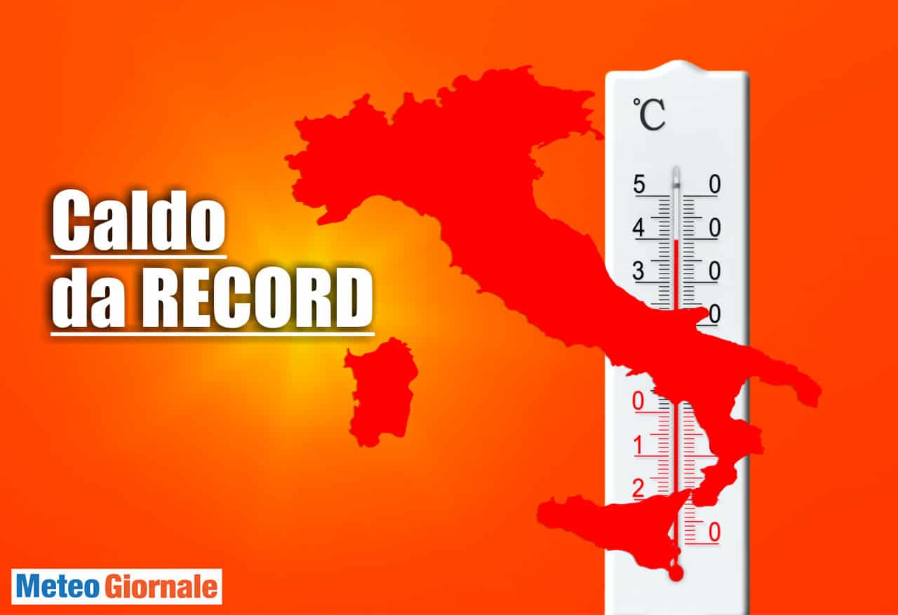meteo con caldo da record