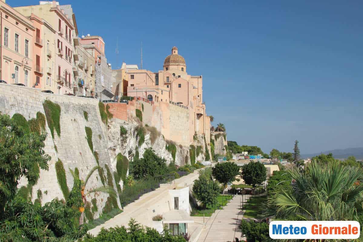 Meteo CAGLIARI caldo sino a oltre 45 gradi dell’entroterra