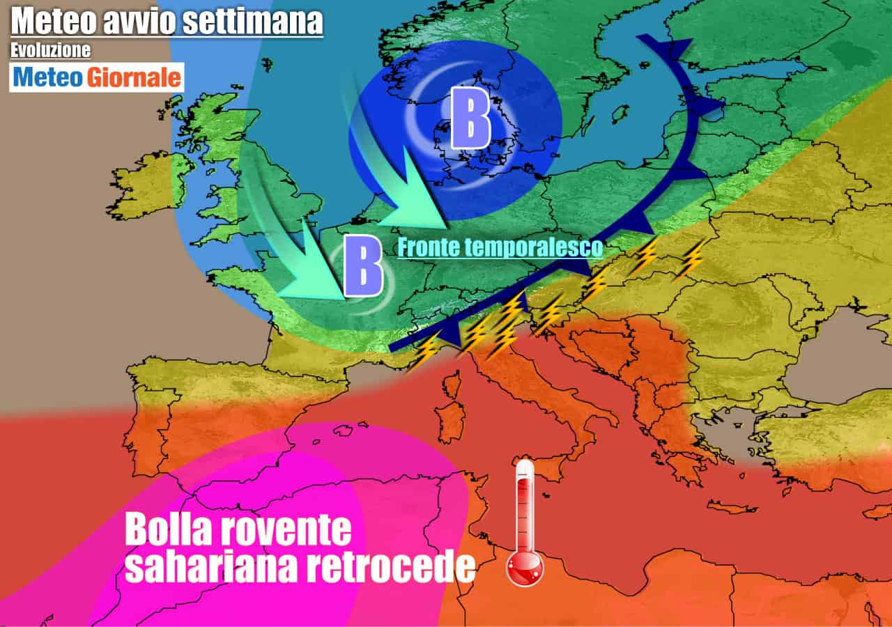 METEO 7 Giorni. Dopo FERRAGOSTO arrivano REFRIGERIO e TEMPORALI