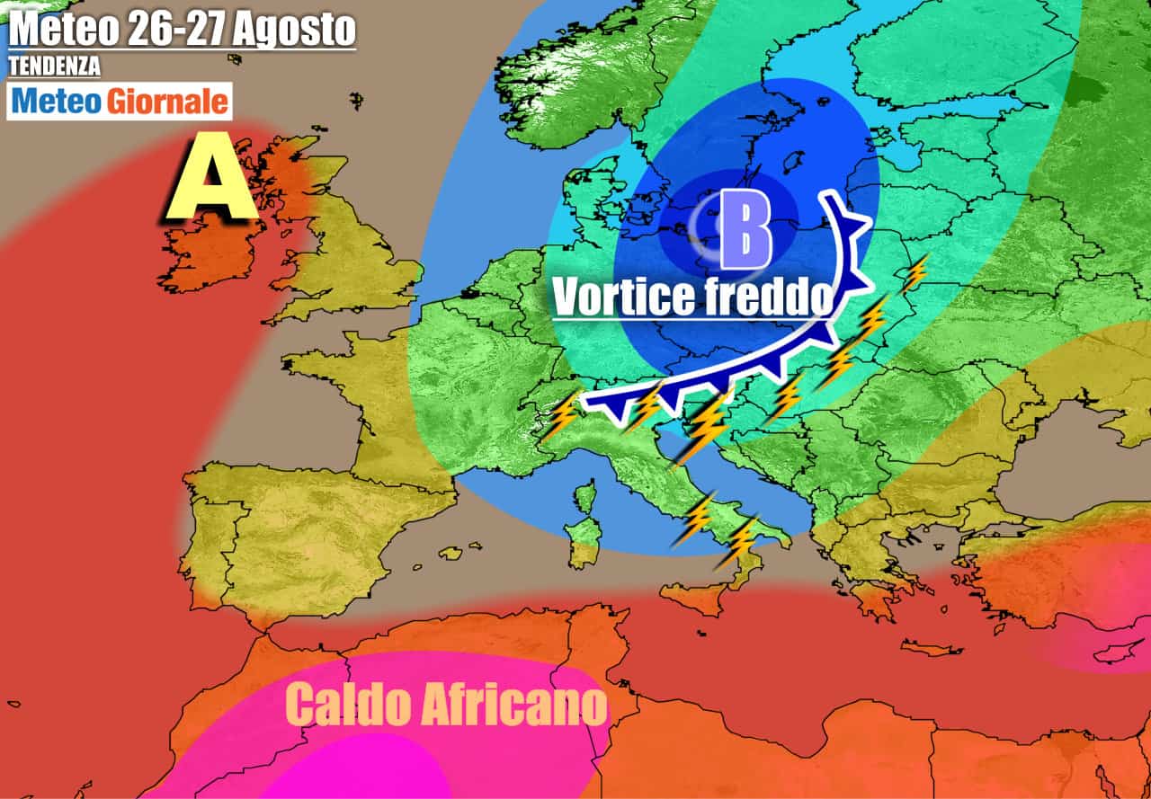 Circolazione fresca protagonista anche verso fine agosto