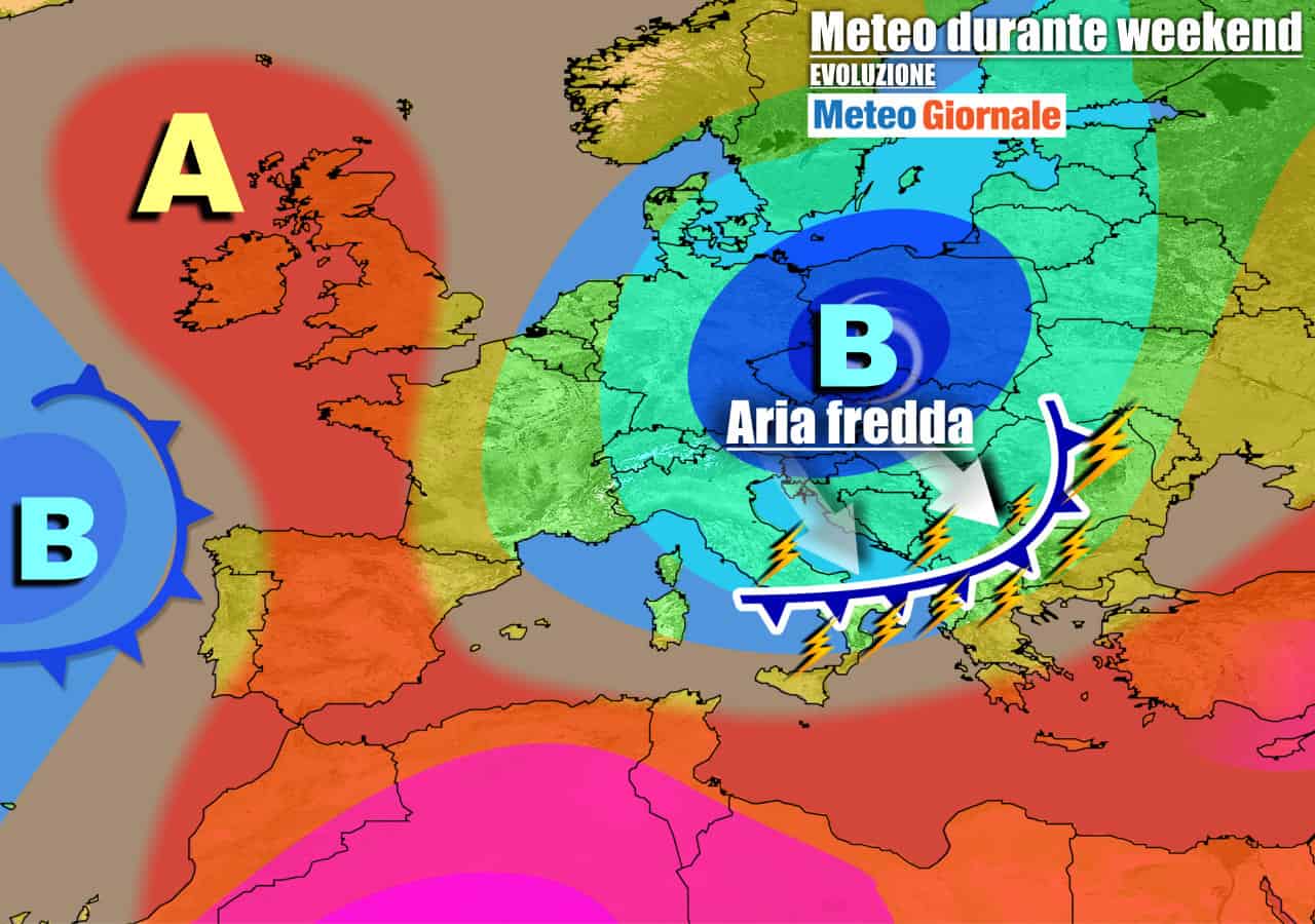 Meteo 7 giorni: CICLONE affonderà verso Italia. TEMPORALI e CROLLO TERMICO
