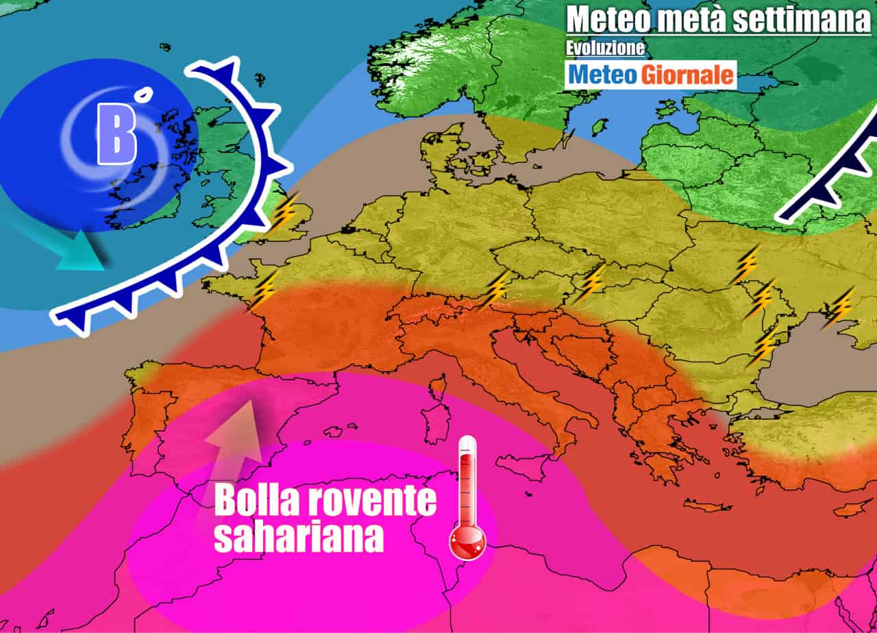 METEO 7 Giorni. CALDO AFRICANO, clima infuocato sino a FERRAGOSTO