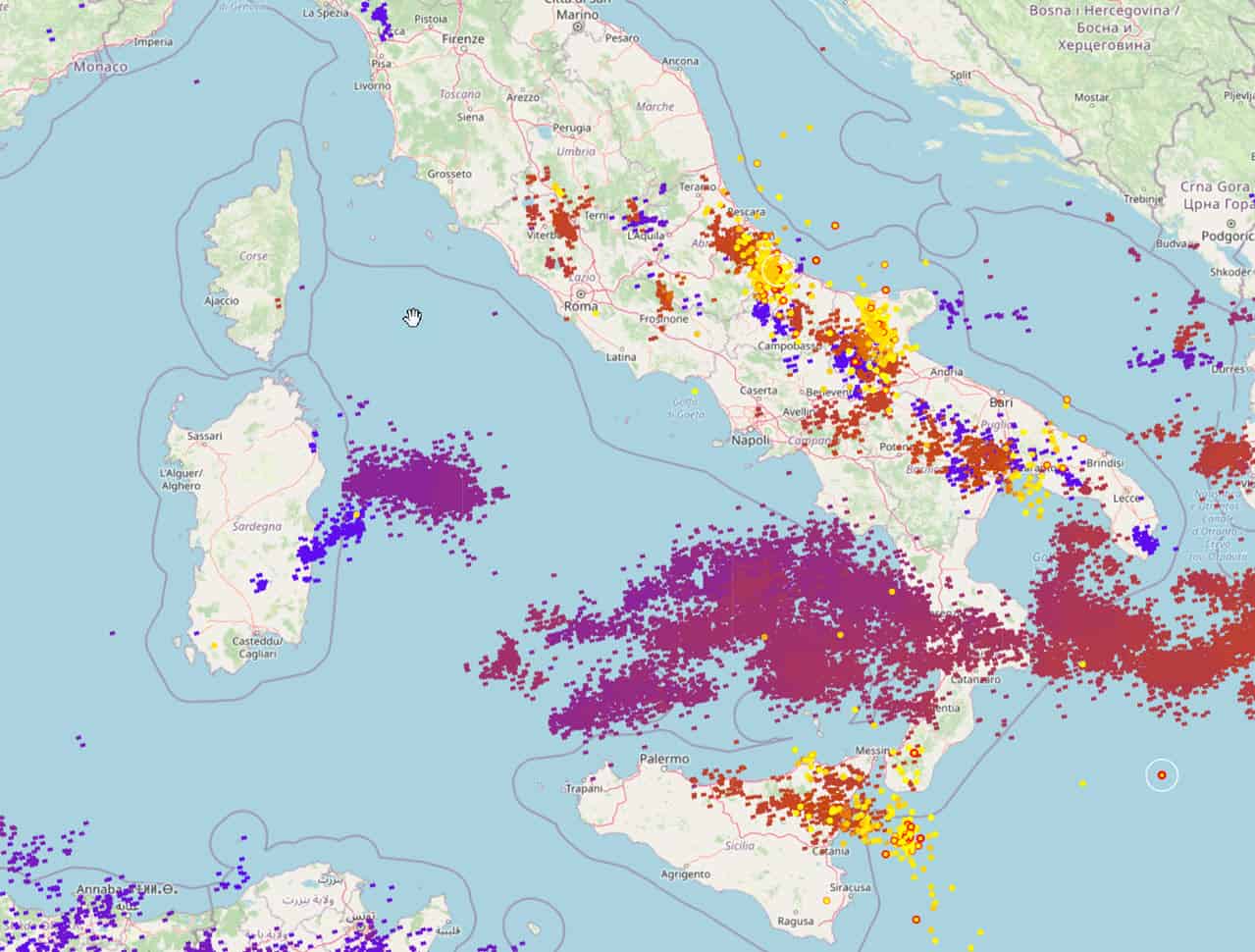 Meteo di non Estate: Temporali, grandine, trombe d’aria i Abruzzo, Molise, Sud e la Sicilia