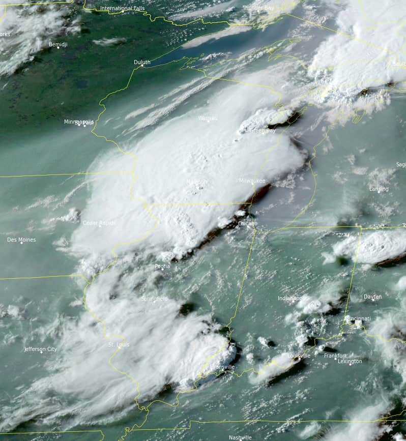 temporali regione grandi laghi nord america