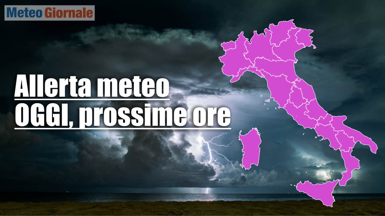 Allerta meteo Protezione Civile per l’Italia prossime ore