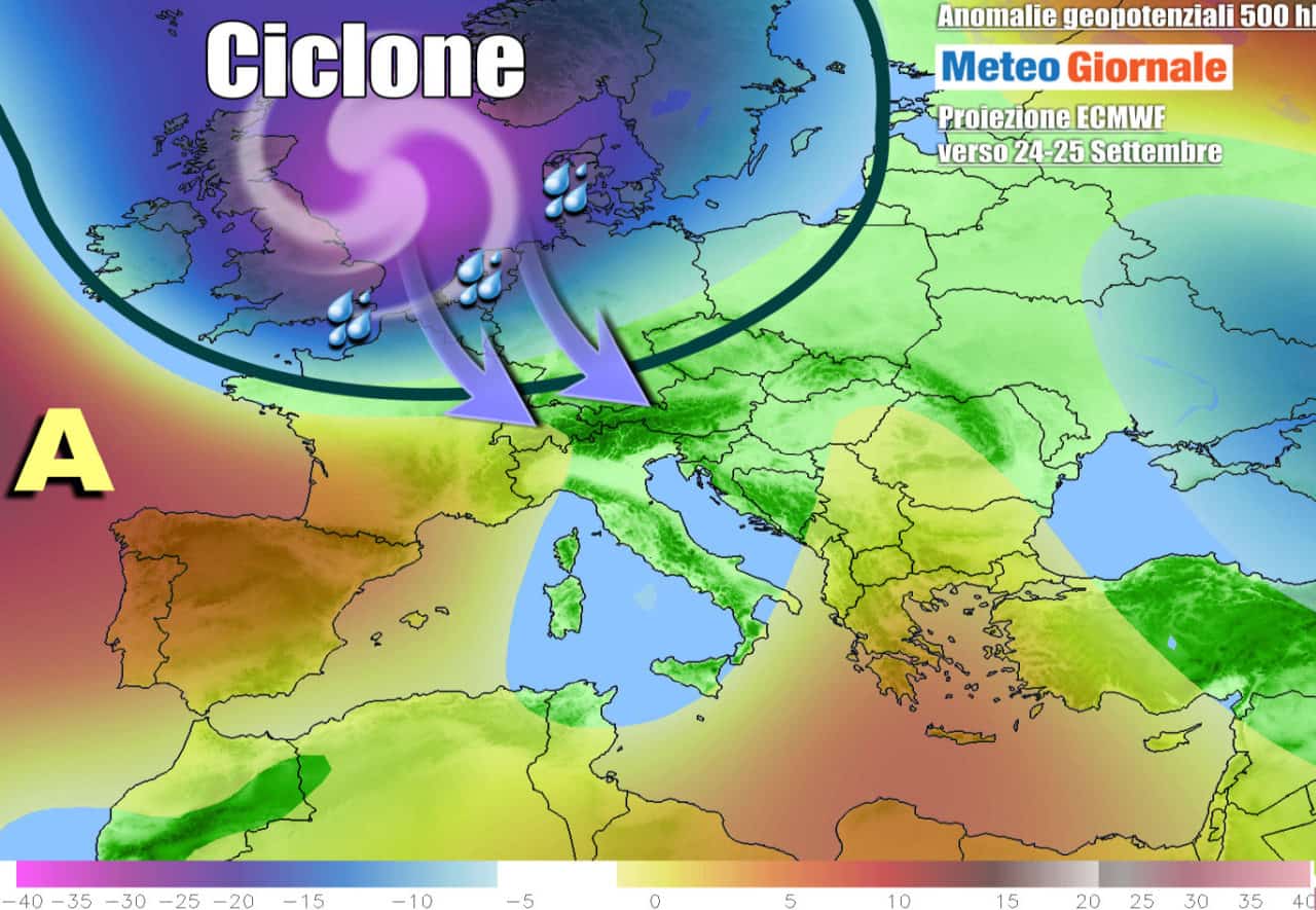 Meteo prossima settimana, da nuovi temporali alla TEMPESTA AUTUNNALE