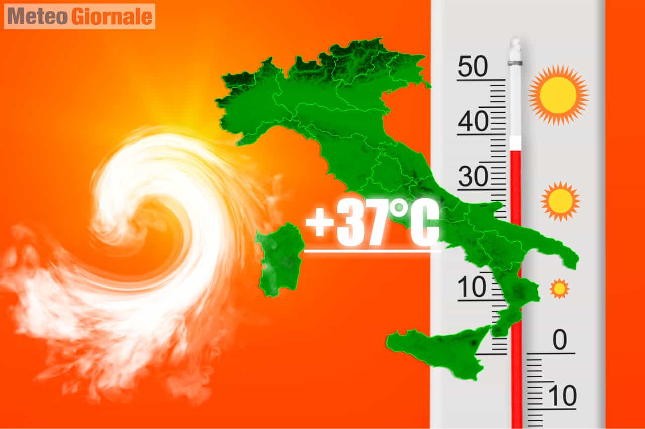 Meteo con subito un’area ciclonica nel Mediterraneo. Ondata di Caldo