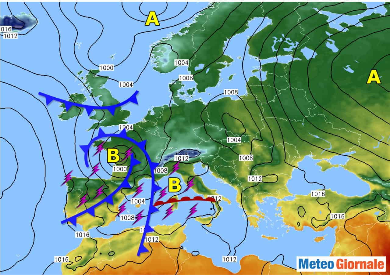 Intrusione del meteo AUTUNNALE in Italia: conseguenze rilevanti