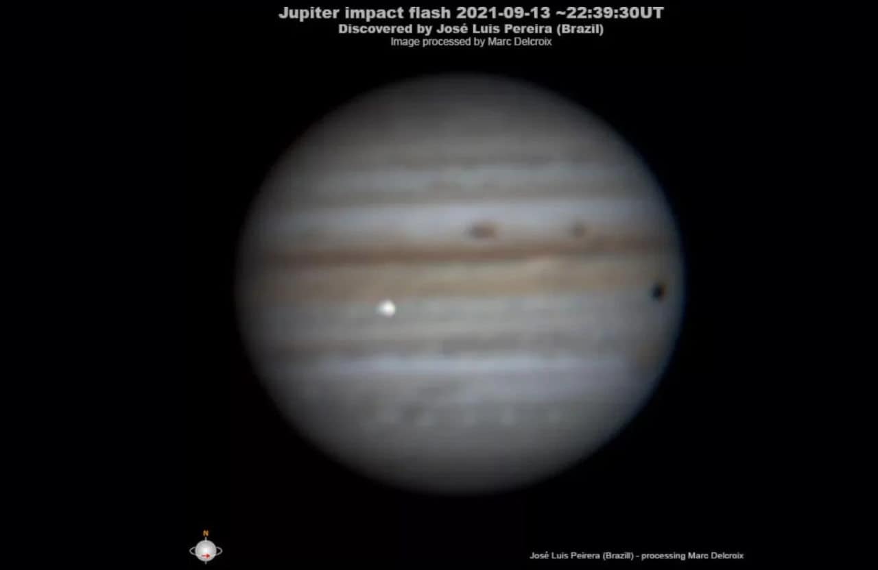Esplosione di un’Asteroide su Giove. Le spettacolari riprese video in real time