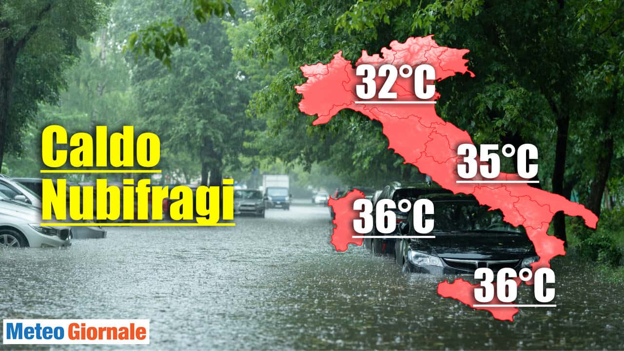 Meteo d’Estate? Macché, subito MALTEMPO e anche forte