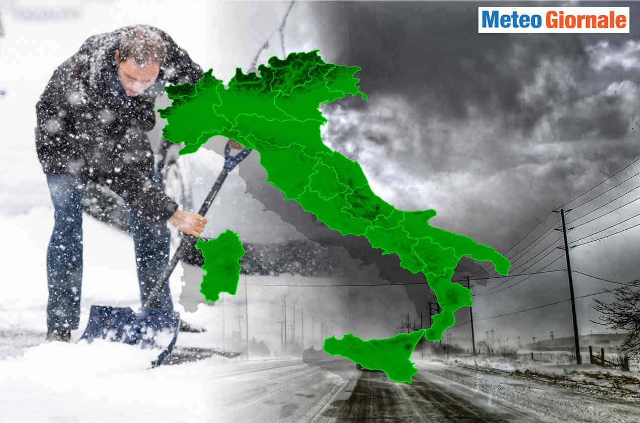 Italia, varie aree con NEVICATE estreme nei prossimi INVERNI del futuro