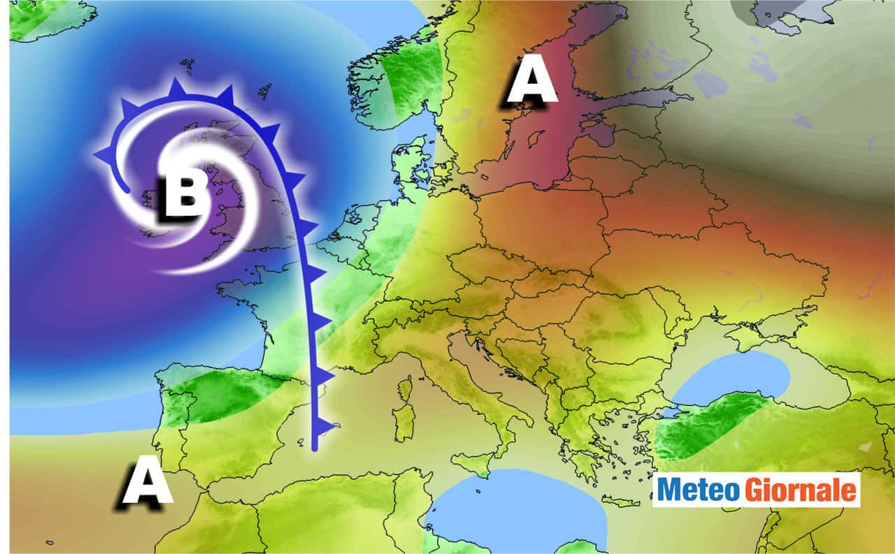 Profondo CICLONE sconvolgerà il meteo di inizio ottobre