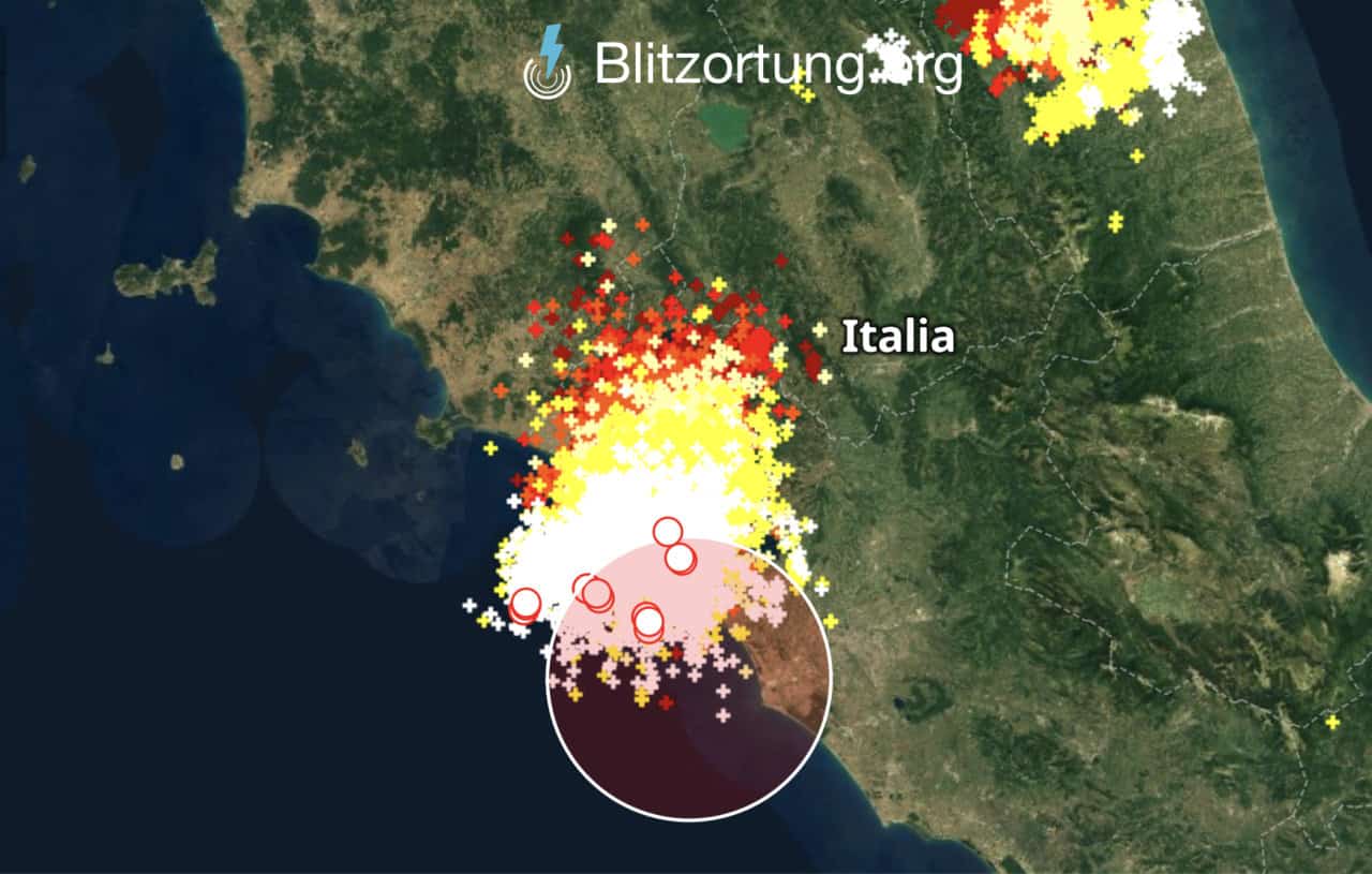 Diretta Meteo Lazio e Roma, temporale con tempesta elettrica