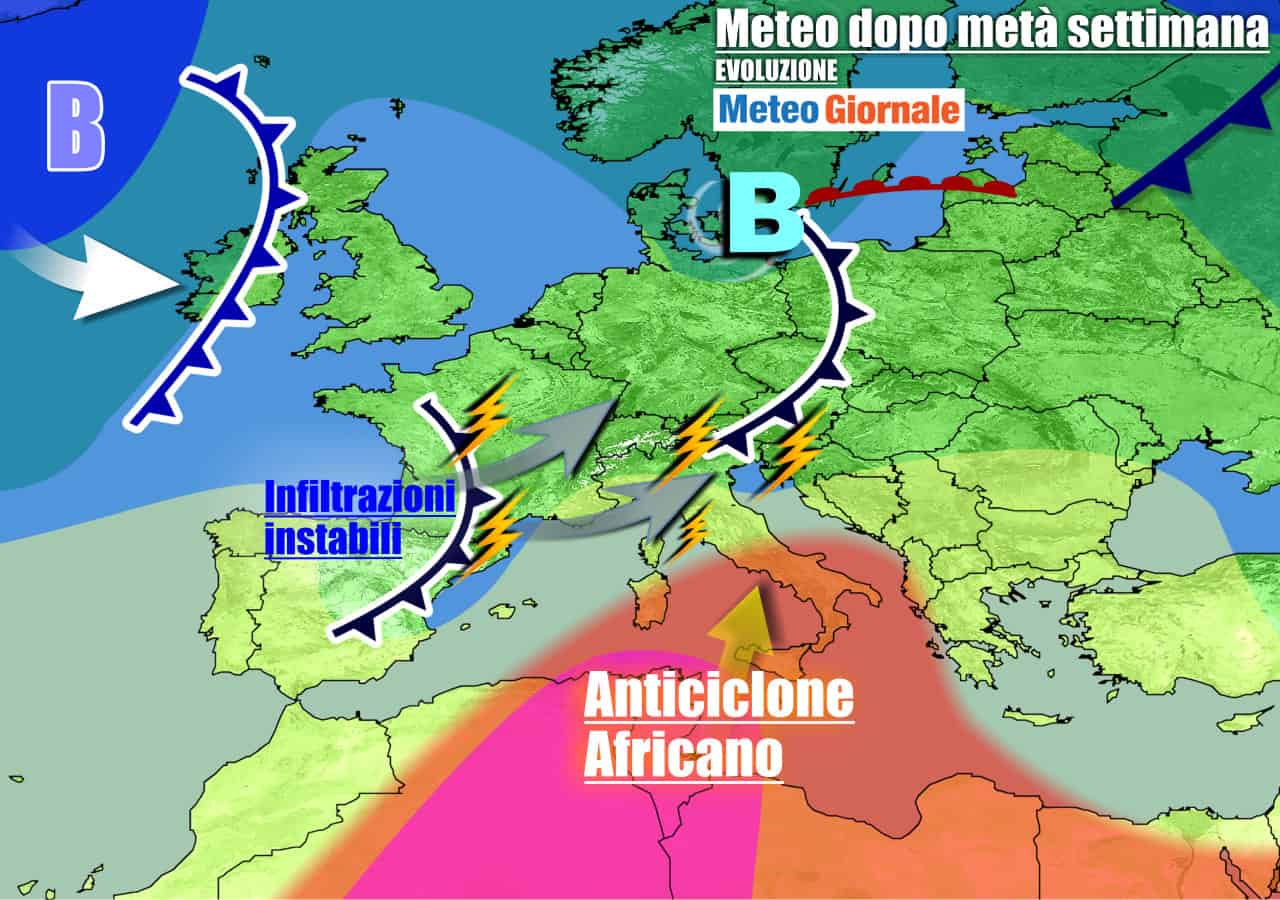 Meteo 7 giorni: exploit del GRANDE CALDO ANOMALO per l’anticiclone africano