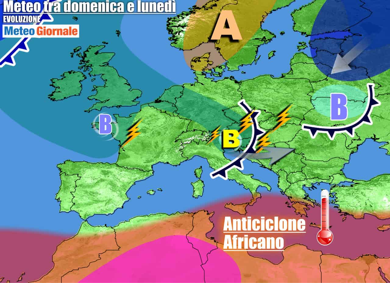 Meteo 7 giorni: altri TEMPORALI, anche NUBIFRAGI. Estate aggrappata al Sud