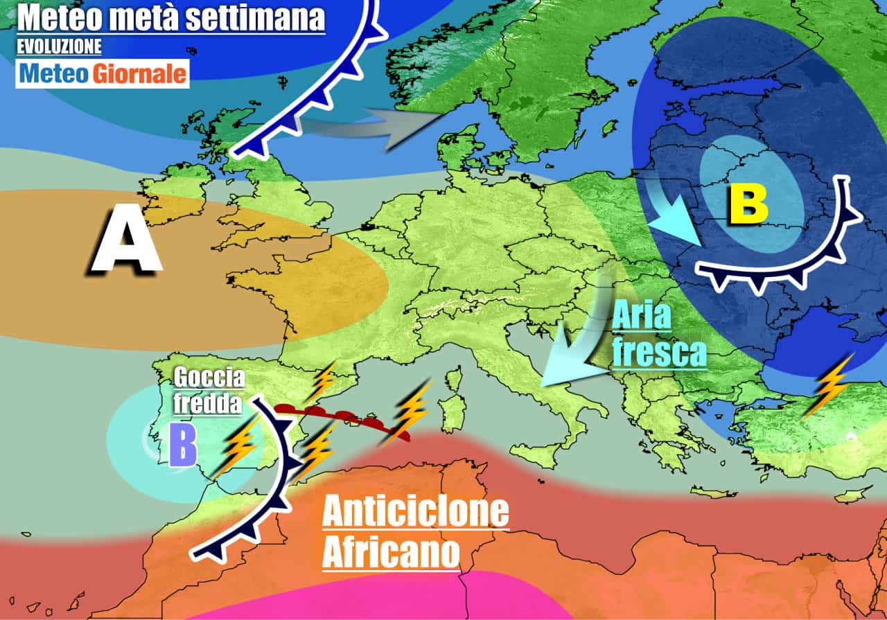 Meteo 7 giorni: nuove INSIDIE, ma arriva ANTICICLONE. Autunno in stand-by