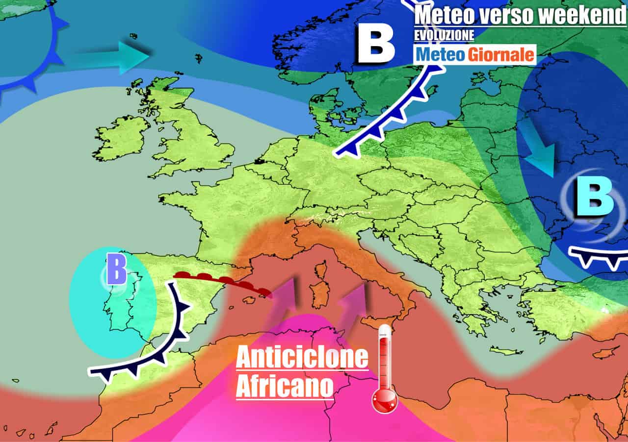 Meteo 7 giorni: SUPER ANTICICLONE e CALDO, ma da domenica inizia a cambiare