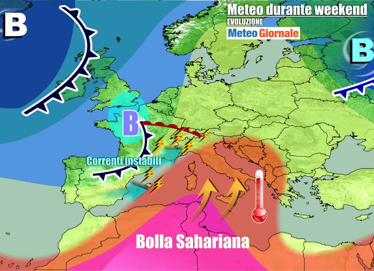 Meteo 7 giorni: ondata di CALDO AFRICANO, ma da domenica grossi cambiamenti