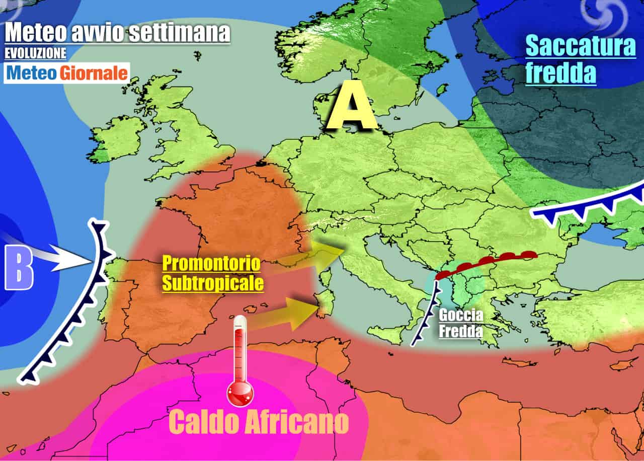 Meteo 7 giorni: TEMPORALI nel WEEKEND, rischio NUBIFRAGI. Poi novità