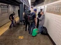New York alluvione allaga la metropolitana. Video Meteo