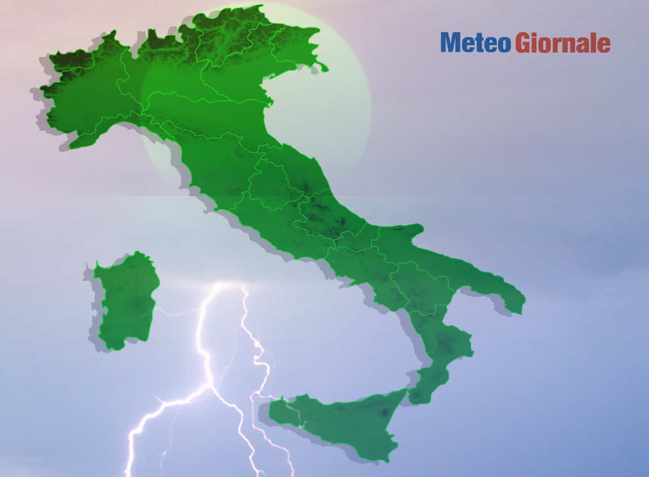 Meteo subito TEMPORALI al Centro Sud. Al Nord nuovi peggioramenti