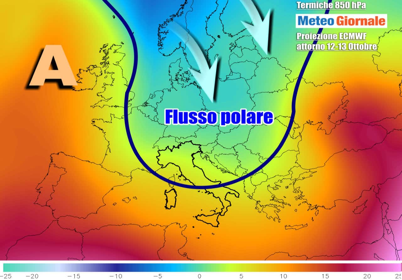 METEO, precoce assaggio d’inverno. ARIA ARTICA invaderà oltre mezza Europa