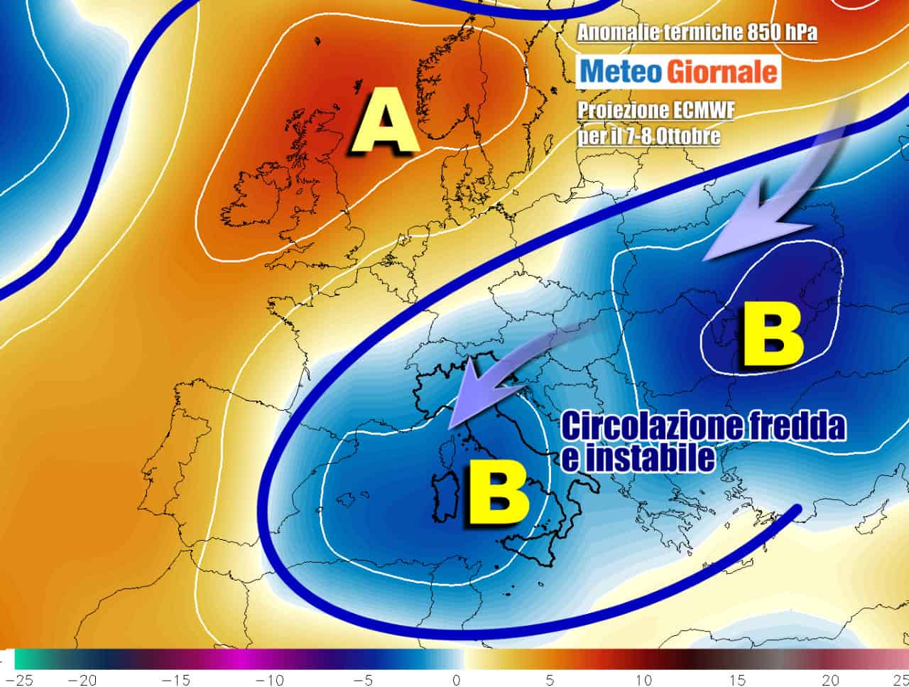 METEO in capovolgimento. Tracollo temperature, arriverà il FREDDO PRECOCE