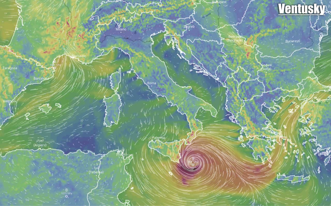 meteo con tlc o ciclone mediterraneo