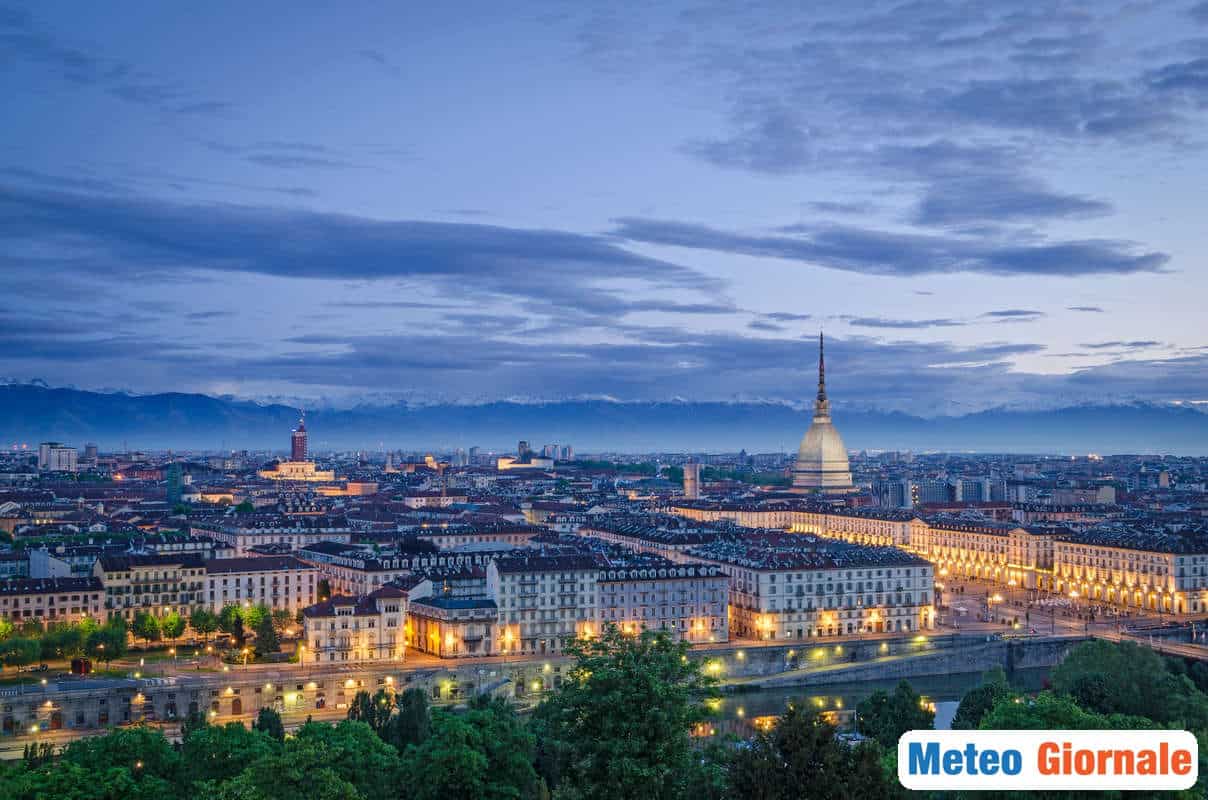 Condizioni meteo soleggiate a Torino. Prossima settimana qualche novità