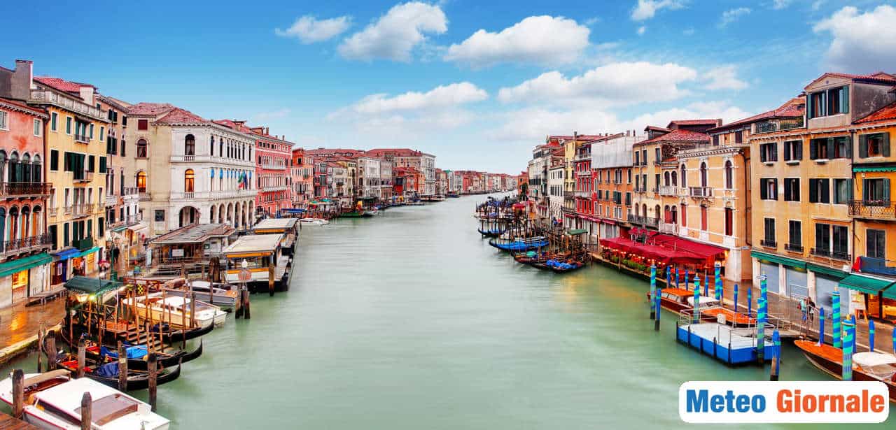A Venezia condizioni meteo inizialmente buone, ma la settimana prossima peggioramento
