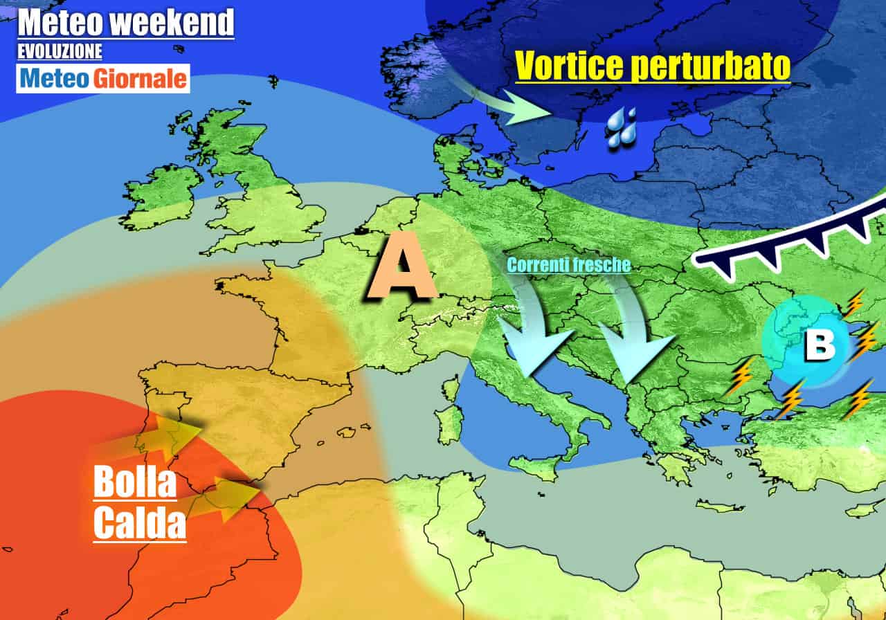 Meteo 7 Giorni. CICLONE INVERNALE se ne va. Weekend con l’alta pressione